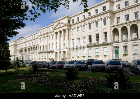 Cheltenham Borough Municipal Offices in an impressive fully restored 19th century terrace designed by George Underwood UK Stock Photo