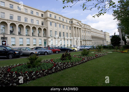 Cheltenham Borough Municipal Offices are housed in fully restored 19th century terrace designed by George Underwood Stock Photo