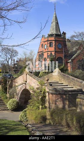 The village of Port Sunlight in Merseyside England Stock Photo