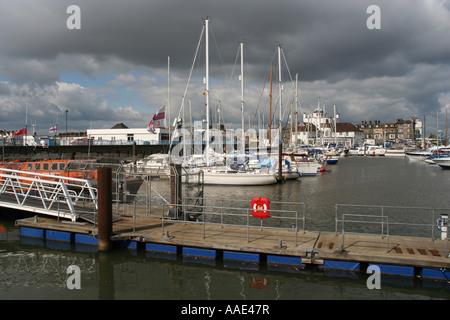 Royal Norfolk & Suffolk Yacht Club. Lowestoft, England. Stock Photo