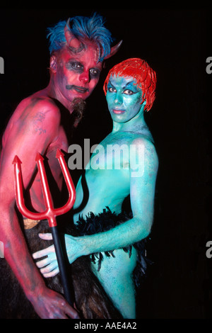 Couple at a party in London Stock Photo