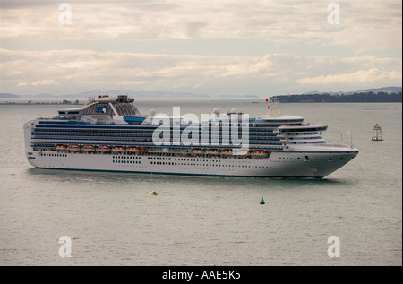 Diamond Princess Cruise Ship Auckland New Zealand Stock Photo