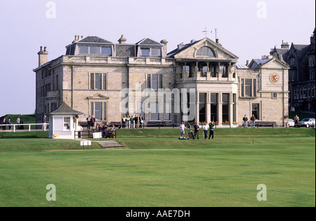 St. Andrews, Royal and Ancient Golf Club House, south east Scotland, sport, UK, travel, tourism Scottish golf course courses Stock Photo