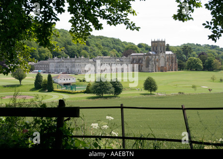 milton abbey quiet countryside setting summer dorset england uk gb Stock Photo