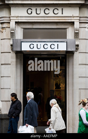 Gucci store on New Bond Street London Stock Photo