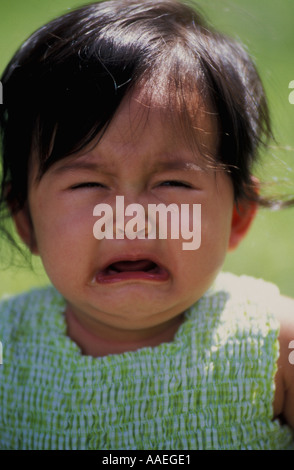 8 month old Filipino-Caucasian baby girl Stock Photo