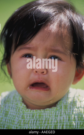 8 month old Filipino-Caucasian baby girl Stock Photo