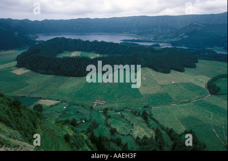Volcanic island Europe, The Azores Portugal, Sao Miguel Island 1980s HOMER SYKES Stock Photo