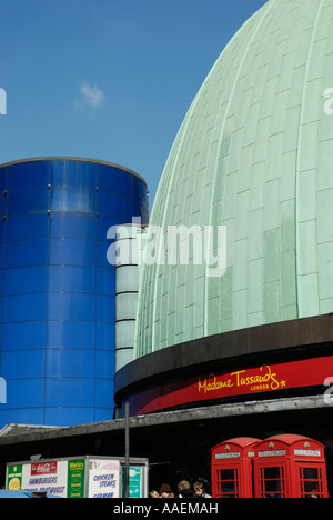 The green dome of Madame Tussauds in Marylebone Road. The dome used to ...