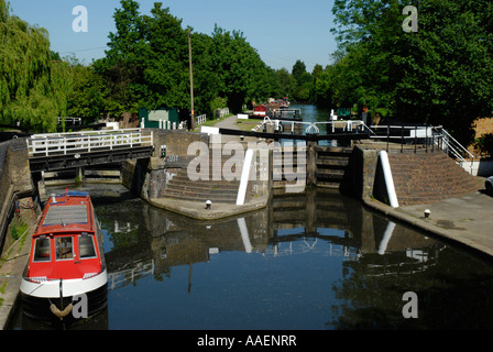 Batchworth Locks on the Grand Union Canal Rickmansworth Hertfordshire England Stock Photo