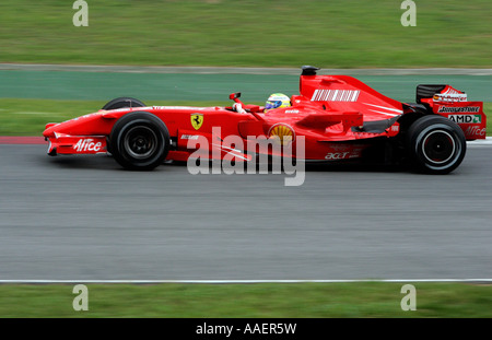 Felipe Massa driving for Ferrari in the 2007 Formula One Spanish Grand Prix at Montmelo, Barcelona, Spain Stock Photo