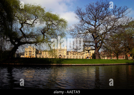 Cambridge Colleges on the River Cam England Stock Photo