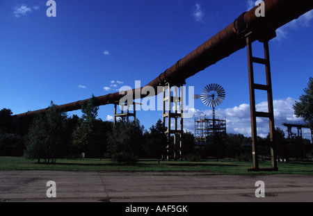 Windmill Landschaftspark Duisburg Nord Stock Photo