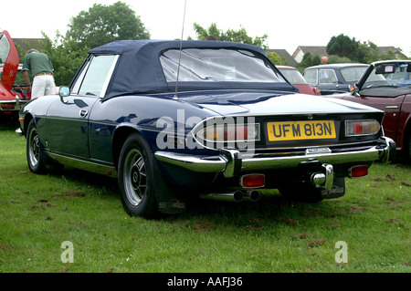 The famous Triumph Stag sports car interior showing the steering wheel ...