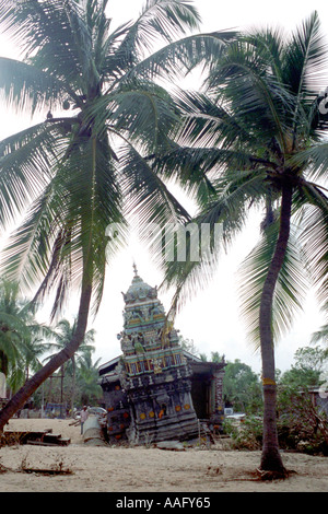 Images from the aftermath of the boxing day tsunami in Sri Lanka on the Indian Ocean, 2005. Stock Photo