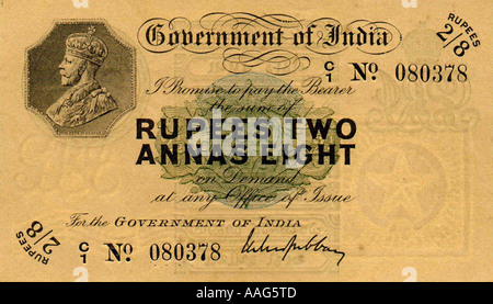 Old Indian legal bank notes Stock Photo - Alamy