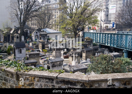 Cimetiere de Montmartre Paris France Stock Photo