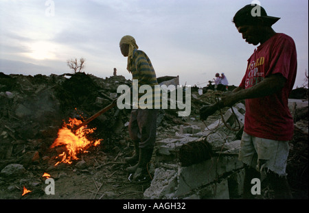 Aftermath of the boxing day tsunami, Banda Aceh, Sumatra, Indonesia. Stock Photo