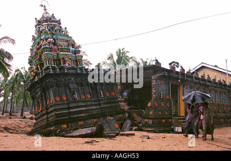 Images from the aftermath of the boxing day tsunami in Sri Lanka on the Indian Ocean, 2005. Stock Photo