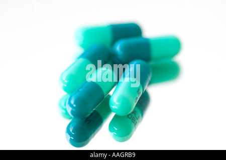 closeup view of pills Stock Photo