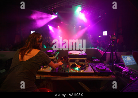 Dj Performance DJ performance at dance party editorial use only no negative publicity ...