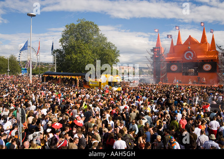 ravers dancing Love Mobile Street Parade Zurich Canton Zurich Switzerland Stock Photo