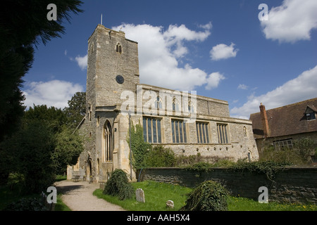 St Mary's ancient anglo-saxon church Deerhurst Gloucestershire UK Stock Photo