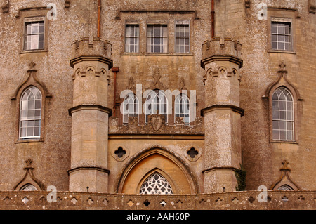 MIDFORD CASTLE NEAR BATH AN EIGHTEENTH CENTURY FOLLY CASTLE BUILT IN THE SHAPE OF THE ACE OF CLUBS SOMERSET UK Stock Photo