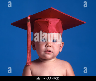 beautiful baby graduate Stock Photo