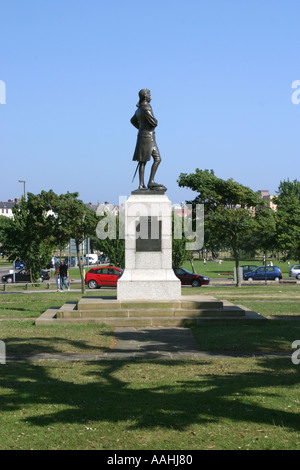 Statue of Admiral Lord Nelson on Southsea Common Portsmouth UK Stock Photo