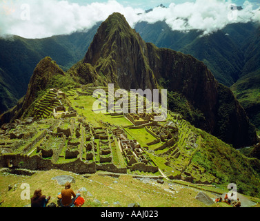 Machu Picchu ruins in Peru South America Stock Photo
