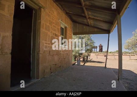 Beresford Bore Historic Railway Siding (Old Ghan Railway), Oodnadatta Track near William Creek, Outback, South Australia, Austra Stock Photo