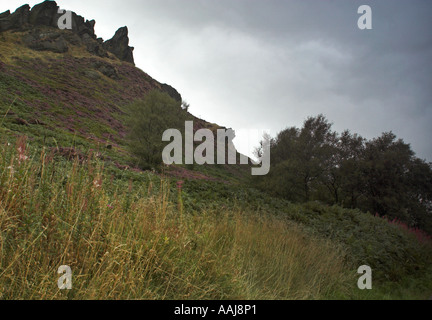 Winking Man of The Roaches in the Peak District Stock Photo