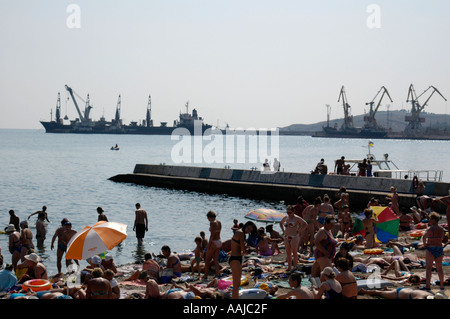 Crimea, Feodisija, beach Stock Photo