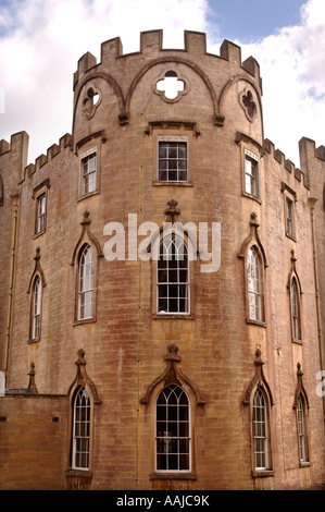 MIDFORD CASTLE NEAR BATH AN EIGHTEENTH CENTURY FOLLY CASTLE BUILT IN THE SHAPE OF THE ACE OF CLUBS SOMERSET UK Stock Photo