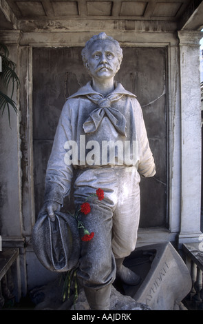 Soldier monument in La Recoleta cemetery, Buenos Aires, Argentina Stock Photo