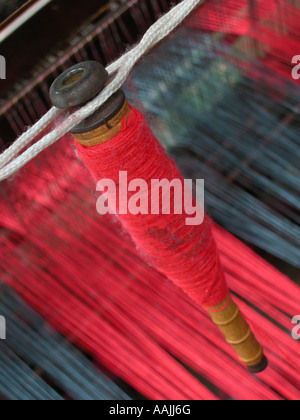 loom detail in a hammock industry, Natal, Rio Grande do Norte, Brazil Stock Photo