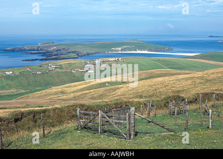 st ninians isle from shetland mainland scotland uk gb Stock Photo