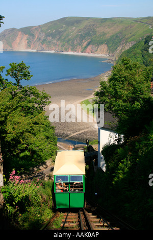 Lynton and Lynmouth Cliff Railway north devon england uk gb Stock Photo