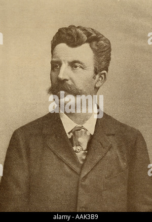 Henri René Albert Guy de Maupassant, 1850-1893.  French writer. Stock Photo