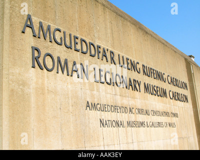 Roman Legionary Museum in village of Caerleon near Newport South Wales UK Stock Photo