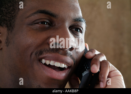 Man on Cell Phone Stock Photo