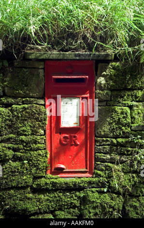 Red letter box Stock Photo