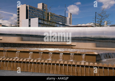 Sheffield Hallam University from Sheaf Square  in Sheffield 'Great Britain' Stock Photo