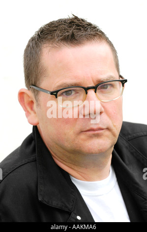 Meic Povey playwright dramatist and actor pictured at The Guardian Hay Festival Hay on Wye Powys Wales UK Stock Photo