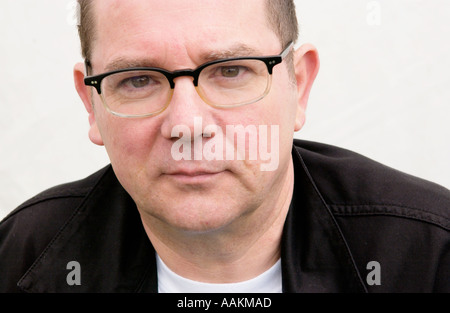 Meic Povey playwright dramatist and actor pictured at The Guardian Hay Festival Hay on Wye Powys Wales UK Stock Photo