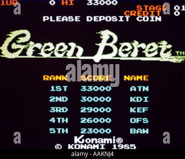 Green Beret Arcade Game – Konami's Rush'n Attack (1985)