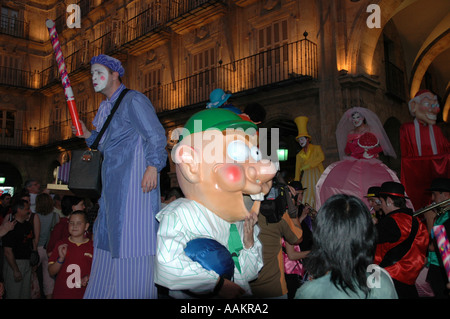 evening fiesta in salamanca spain Stock Photo