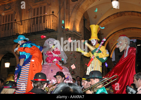 evening fiesta in salamanca spain Stock Photo