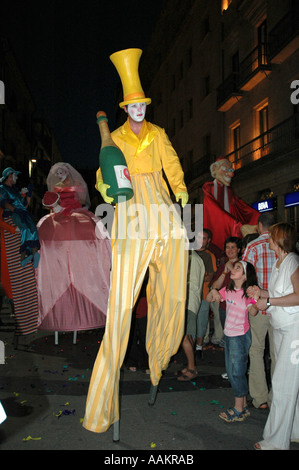 evening fiesta in salamanca spain Stock Photo